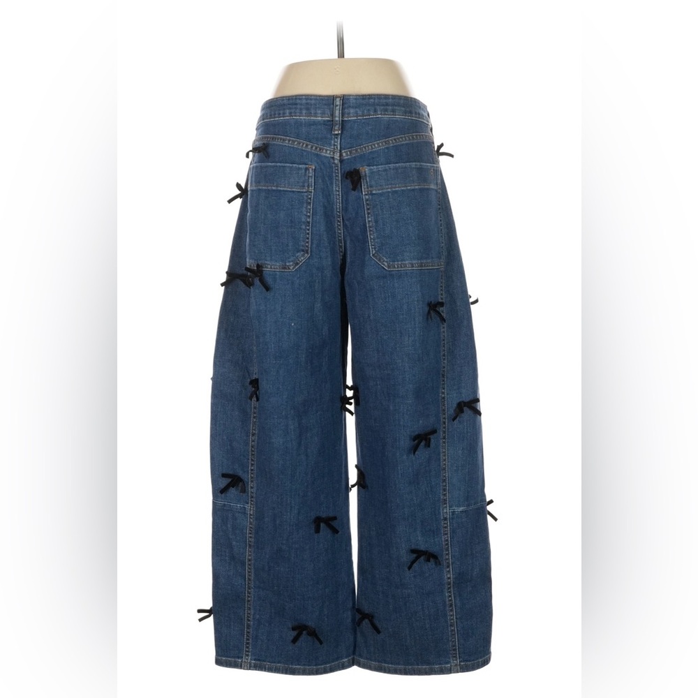 Anthropologie The Kenna Mid-Rise Heritage Barrel Jeans by Pilcro: Bow Edition 29 - Picture 2 of 5
